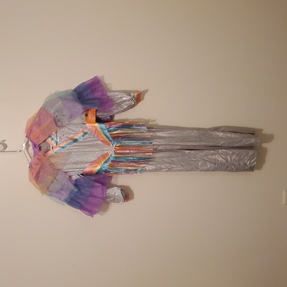 Rock Star Unicorn Costume‎ - Silver and Multicolor - Picture 3 of 9